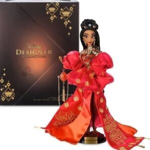Disney Designer Collection Mulan in Red and Orange Gown